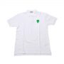 Comme Des Garcons Play Collar T-shirt White c/w Green Heart 久川保玲白色绿心Polo衫 size S M