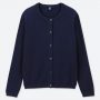 UNIQLO优衣库儿童防晒毛衣开衫深蓝色 size110 120 130