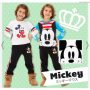 Micky Mouse 米奇儿童睡衣/家居服套装 三件套 size 80 140