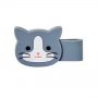 PuniLabo Magnetic Clip Grey Cat 小灰猫多功能磁铁夹 可用于冰箱 书籍等