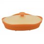 Silicone Kitchenware微波炉蒸汽碗 橘色
