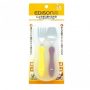 Edison Spoon &Fork with Case Yellow&Purple 儿童叉子和勺子 黄色和紫色